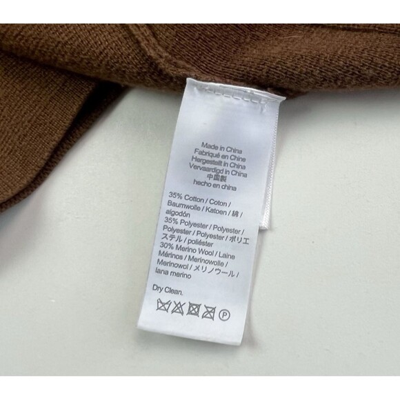 J Crew Eloise Sweater Blazer S Brown Wool Blend Oversized Cardigan Classic Prep - Picture 11 of 12